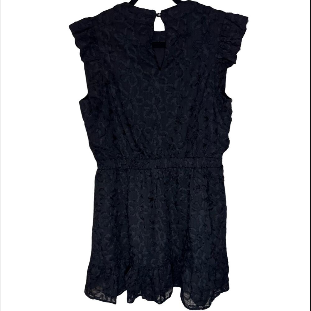 Adelyn Rae Rinata Organza Mini Dress- Black Size L - Picture 5 of 7